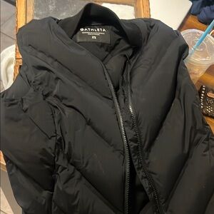 Athleta Black Puffer Vest